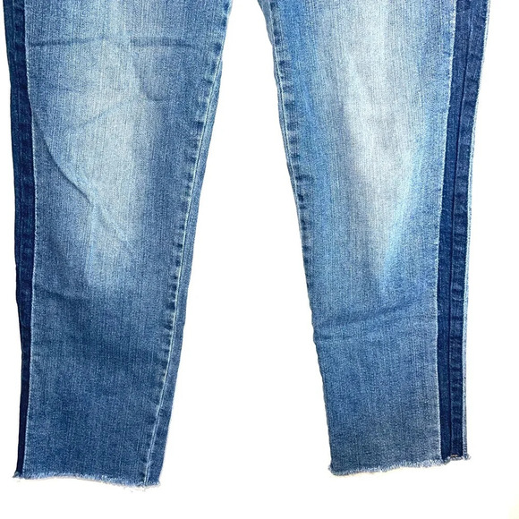 Banana Republic Straight Leg Ankle Medium Wash Side Stripe Jeans 30 Women’s - Picture 5 of 13